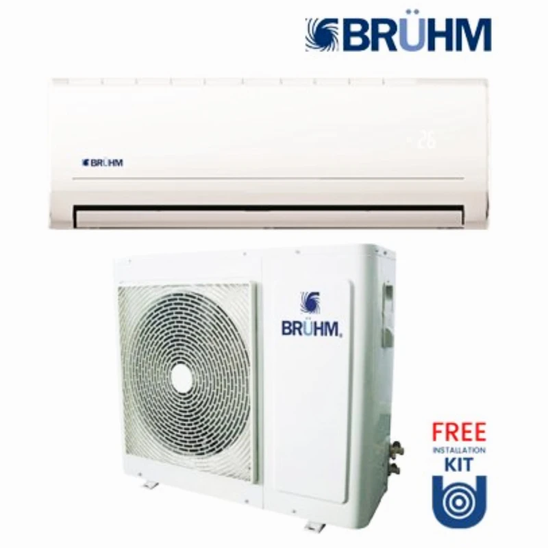 BRUHM INVERTER AC BAS-12ICMW -  1.5HP Split -FREE INSTALLATION KIT-3M