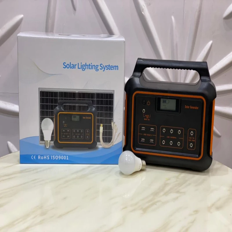 SOLAR GENERATOR WITH FREE LOW VOLTAGE STANDING FAN