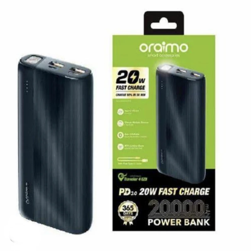ORAIMO POWER BANK 20000mah
